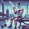 Injection d'oxymétholone et stabilisation de la masse musculaire avec un apport calorique réduit