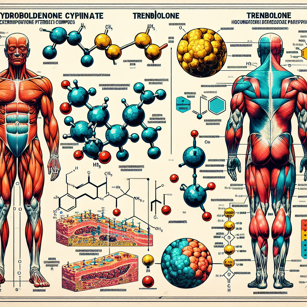 Comparaison des effets du cypionate de dihydroboldenone et du trenbolone