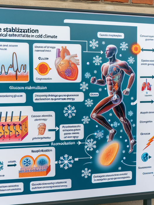 Rôle de la stabilisation du glucose dans l'adaptation à l'effort physique en climat froid