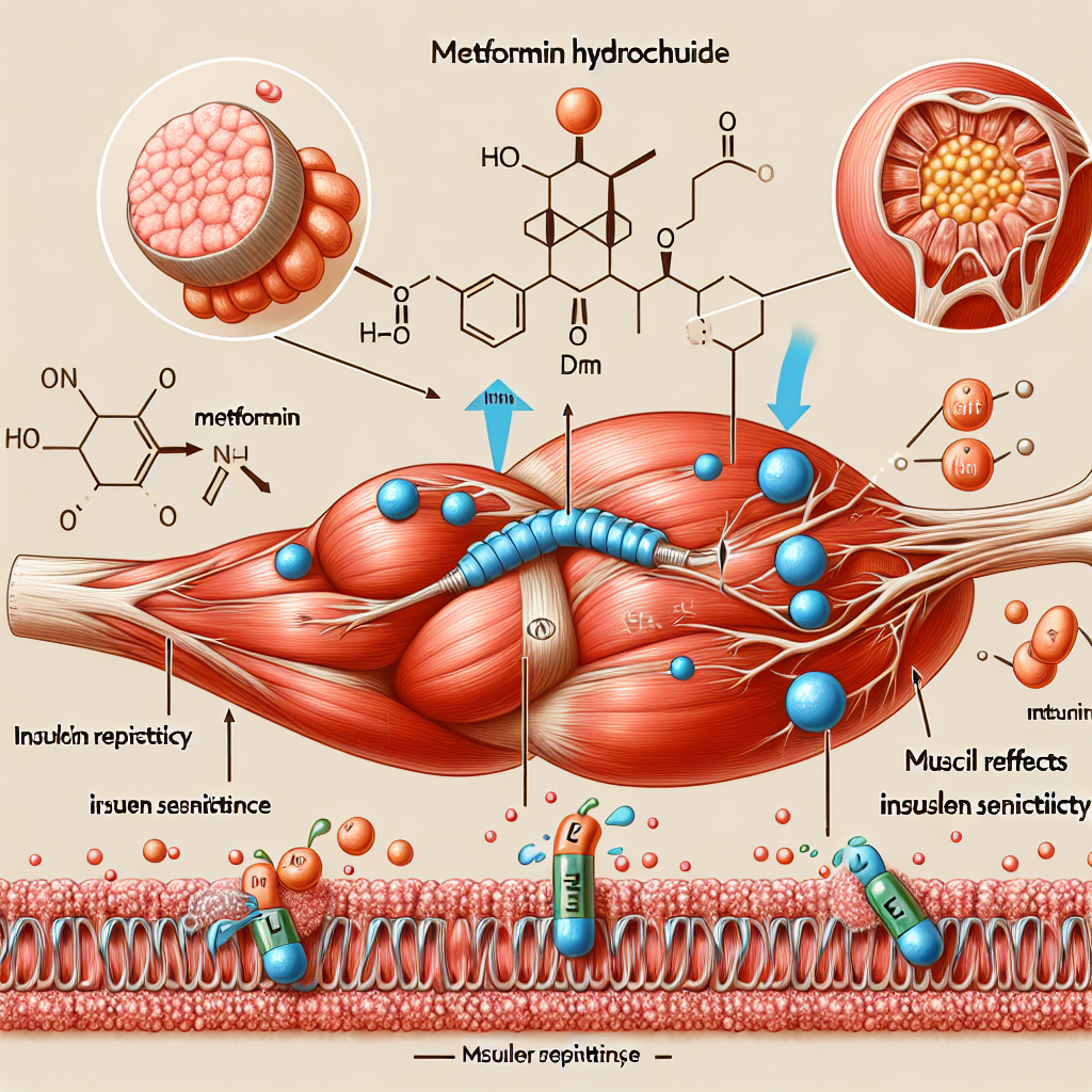 Chlorhydrate de metformine et augmentation de la sensibilité musculaire à l'insuline
