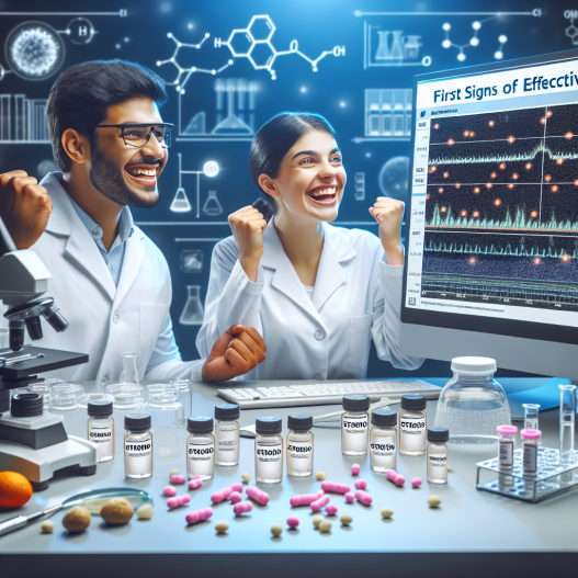 Premiers signes d'efficacité d'un traitement aux stéroïdes.